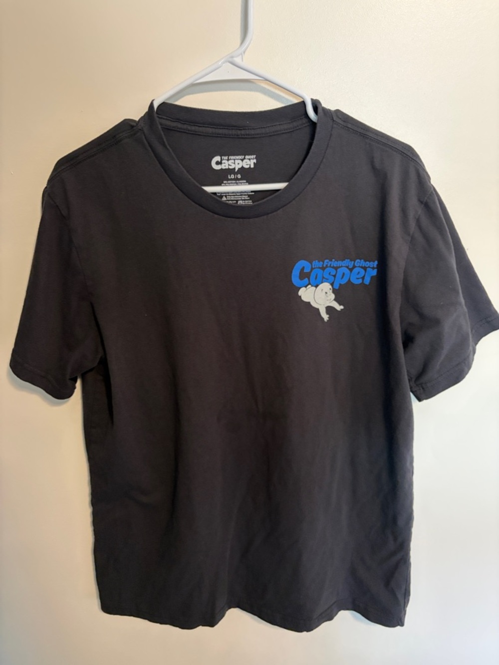 Target Casper Short-Sleeve Tee in Black with Blue Logo